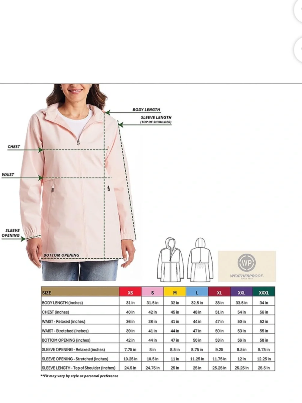 Weatherproof Light Pink Hooded Utility Jacket